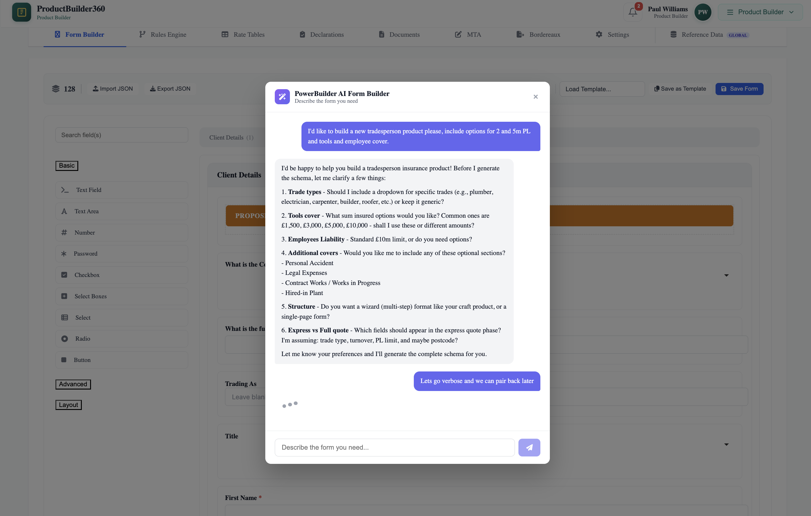 AI Form Builder